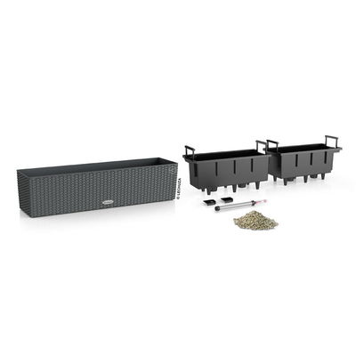 Lechuza 'Balconera Cottage 80', granit, ca. 79 x 19 x H 19 cm