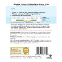 Thompson & Morgan Blumensamen Nigella (Jungfer im Grünen) African Bride