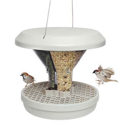 Swissinno Vogel-Futtersilo 'Davos', hellgrau