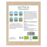 Kölle Bio Saatgut Rettich 'Runder Schwarzer Winter', schwarz