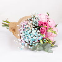Bunter Schnittblumen-Mix mit Pfingstrosen & Lisianthus