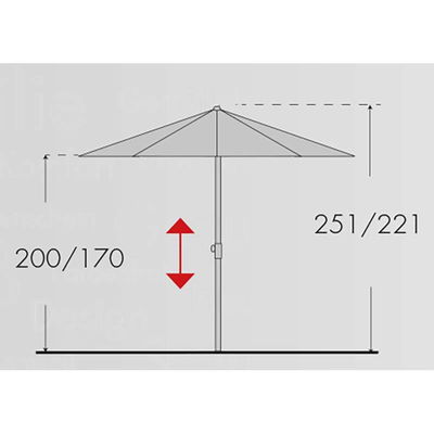 Doppler Sonnenschirm 'Expert Auto Tilt 280' aus Aluminium, Ø 280 cm Doppler Sonnenschirm 'Expert Auto Tilt 280' aus Aluminium, Ø 280 cm