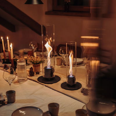 Tischfeuer SPIN 900, schwarz, Höhe 40,5 cm Tischfeuer SPIN 900, schwarz, Höhe 40,5 cm