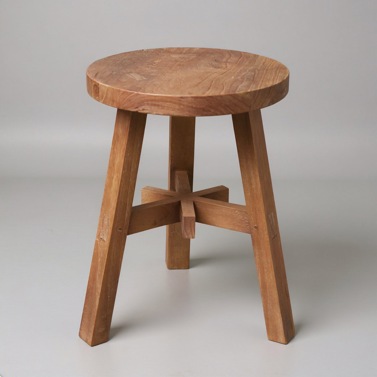 Hocker 'Iceland', natur, recyceltes Mindi-Holz Hocker 'Iceland', natur, recyceltes Mindi-Holz