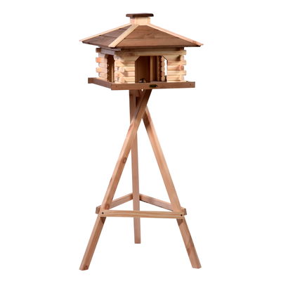 Futterhaus mit Futtersilo, FSC-Holz, 50 x 50 x 38 cm Futterhaus mit Futtersilo, FSC-Holz, 50 x 50 x 38 cm