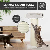 Rohrschneider Kratzbaum XXL Cord, Gr. 1, beige, Höhe ca. 107 cm