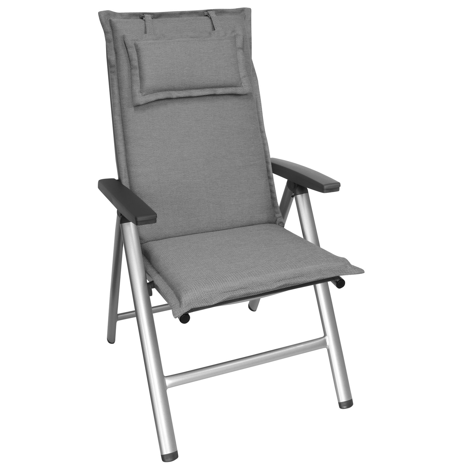 Kölles Beste Hochlehnerauflage 'Twist', grau, ca. 120 x 50 cm Kölles Beste Hochlehnerauflage 'Twist', grau, ca. 120 x 50 cm