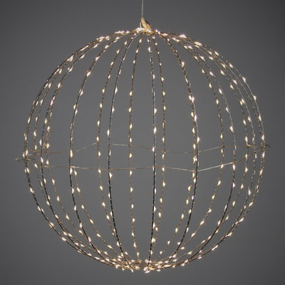 LED Kugel, warmweiß, 400 LEDs, ca. Ø 50 cm