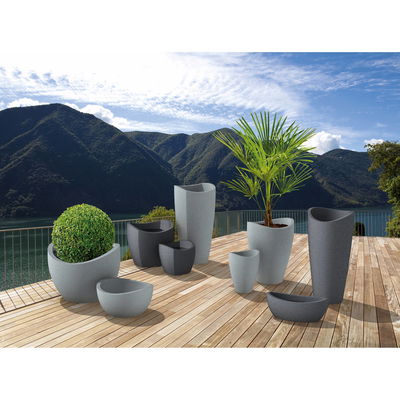 Scheurich Pflanzgefäß 'Wave Globe', schwarz granit, ca. Ø 30 x H 22 cm