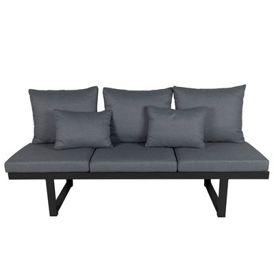 Kölle Liegesofa 'Madeira' inkl. Auflagen, grau