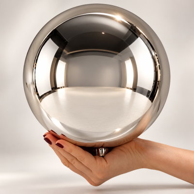Christbaumkugel, silber, Kunststoff, Ø 20 cm Christbaumkugel, silber, Kunststoff, Ø 20 cm