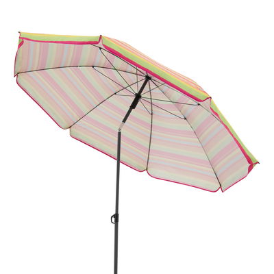 Doppler Beach-Sonnenschirm 'Como', bunt gestreift, Ø ca. 160 cm Doppler Beach-Sonnenschirm 'Como', bunt gestreift, Ø ca. 160 cm