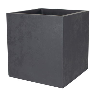 Eda Pflanztrog 'Basalt Dado', anthrazit, ca. 50 x 50 x H 50 cm
