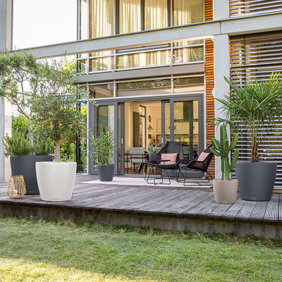 Lechuza 'Classico Color 35', weiß, ca. Ø 34,5 x H 32,5 cm