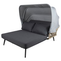 Kölle Sonnenliege 'Sunny' inkl. Auflage & Dach, anthrazit