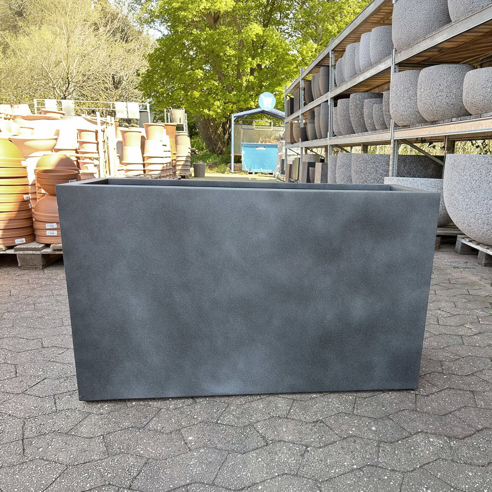 Pflanzkasten 'Maya Divider', dunkelgrau, ca. L 100 x B 35 x H 60 cm Pflanzkasten 'Maya Divider', dunkelgrau, ca. L 100 x B 35 x H 60 cm