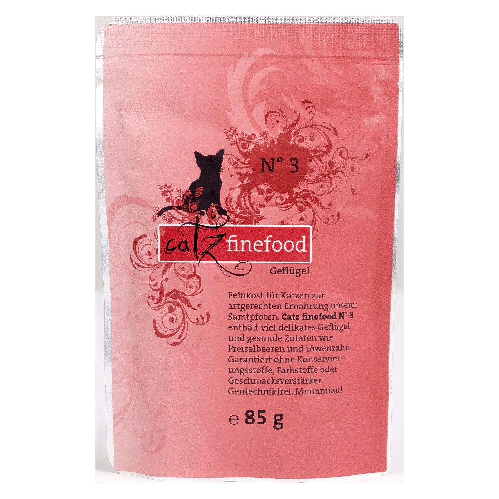 Katzennassfutter Catz Finefood No. 3, Geflügel, 85 g