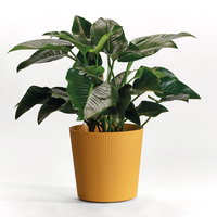 Euro 3 Plast Pflanzgefäß 'Fyre', mango, ca. Ø 35 x H 34 cm