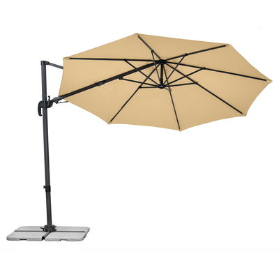 Sonnenschirm 'Rhodos eco TWIST', natur, ca. Ø 300 cm