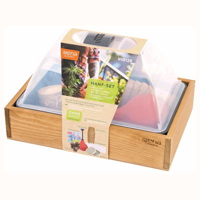 Siena Garden Hanf-Anzuchtset, inkl. Ballbrause & Mörser