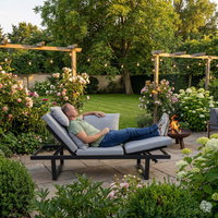 Kölle Liegesofa 'Madeira' inkl. Auflagen, grau