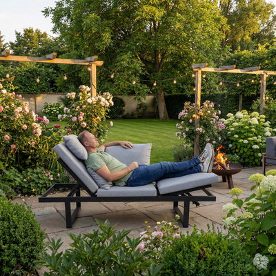 Kölle Liegesofa 'Madeira' inkl. Auflagen, grau