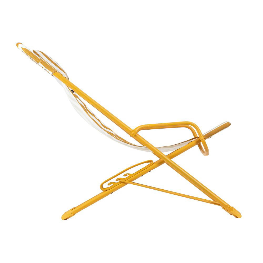 Lafuma Liegestuhl Transaswing 'Rayure', Airlon miel Lafuma Liegestuhl Transaswing 'Rayure', Airlon miel