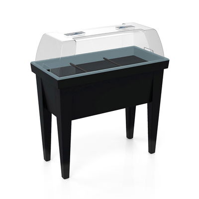 Hochbeet mit Deckel, anthrazit, ca. 80 x 40 x 88 cm