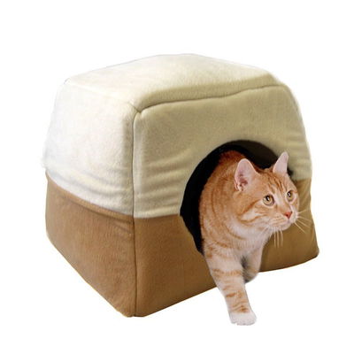 Silvio Design Vario Katzen-Kuschelhöhle wollweiß-beige, ca. 43x43x38 cm