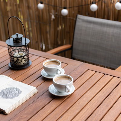 Ausziehtisch 'Kingsbury', schwarz/braun, 75/126 x 70 cm Ausziehtisch 'Kingsbury', schwarz/braun, 75/126 x 70 cm