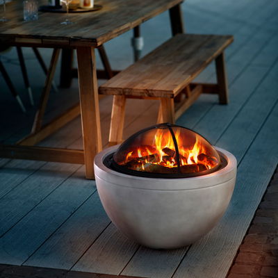 Buschbeck Feuerschale 'Madrid', grau, ca. Ø60 x H47 cm Buschbeck Feuerschale 'Madrid', grau, ca. Ø60 x H47 cm