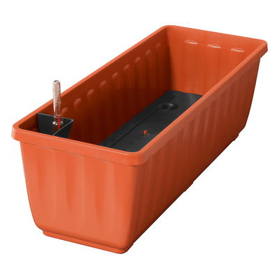 Geli Blumenkasten 'Aqua Flor', terrakotta, ca. 60 x 22 x H 18,5 cm