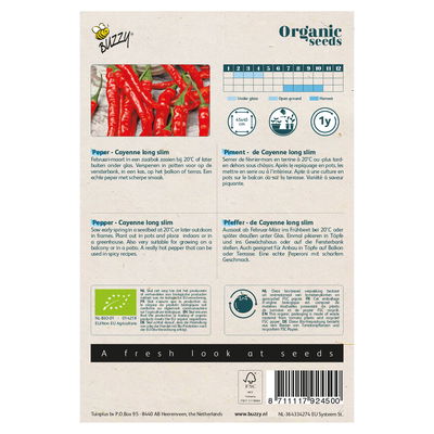 Gemüsesamen, Paprika 'Cayenne long', rot, 0,25 g Gemüsesamen, Paprika 'Cayenne long', rot, 0,25 g