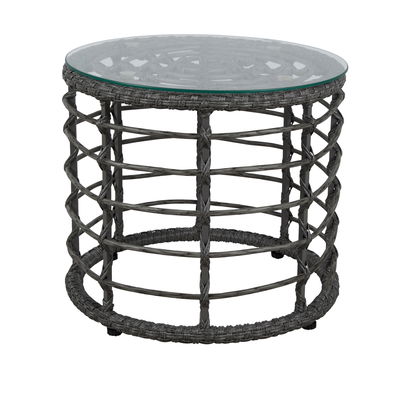 Beistelltisch 'Sintra', grau, ca. H42 x Ø48 cm