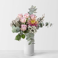 Bunter Schnittblumen-Mix mit Rosen & Chrysanthemen