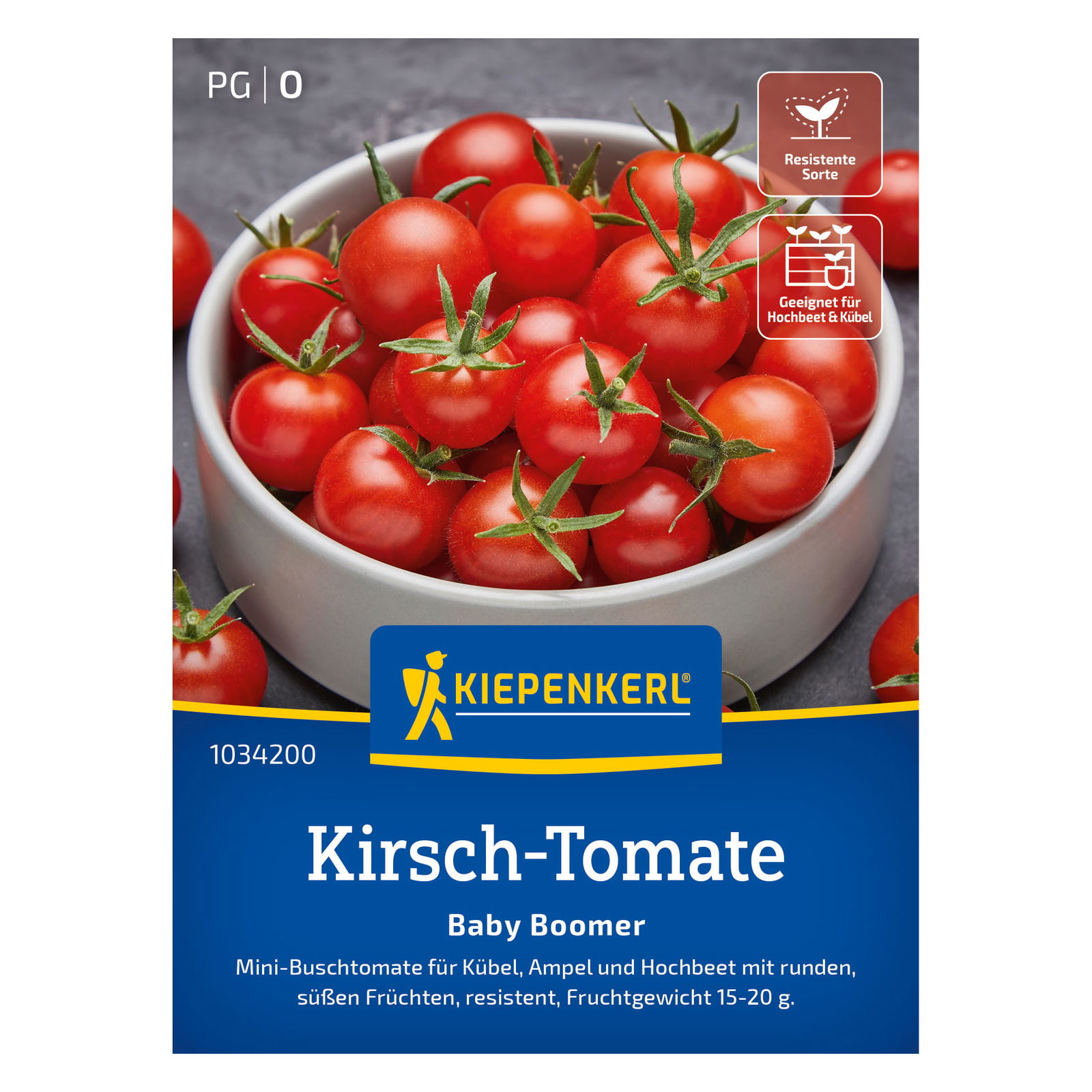 Kiepenkerl Saatgut Kirschtomate 'Baby-Boomer®', rot