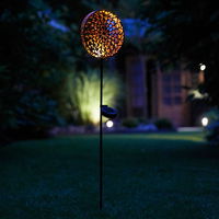 Solargartenstecker Mandala Sun, schwarz