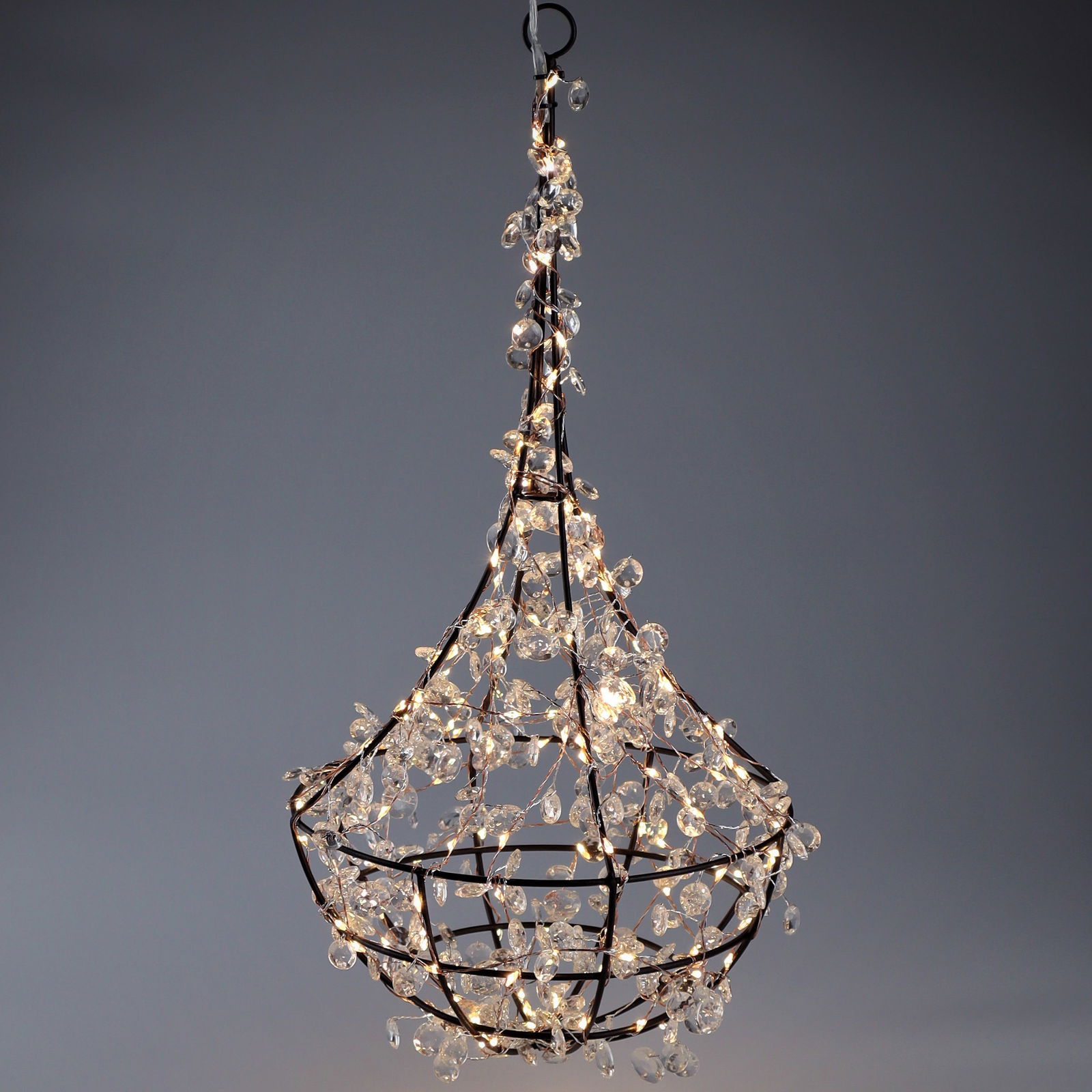 LED-Korb zum Hängen, ca. Ø 20 cm