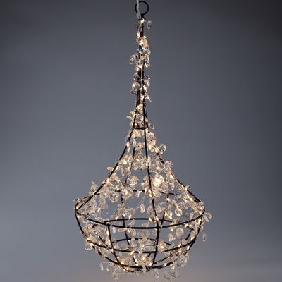 LED Korb zum Hängen, 160 LEDs, ca. Ø 20 cm