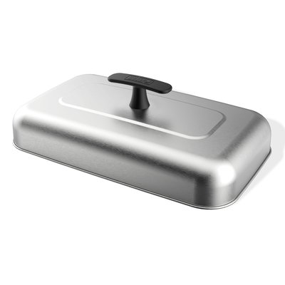 Weber Haube XL für Grillplatten, silber, ca. 13 x 26 x 44 cm