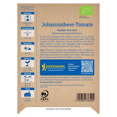 Bio-Gemüsesamen, Wildtomate, gelb