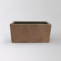 Kölles Beste Pflanzgefäß 'Rectangulae', rost, 4-teilig