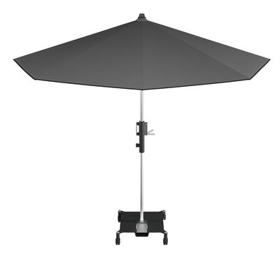 Knirps Kurbelschirm 'Phoenix', dunkelgrau, Ø ca. 315 cm