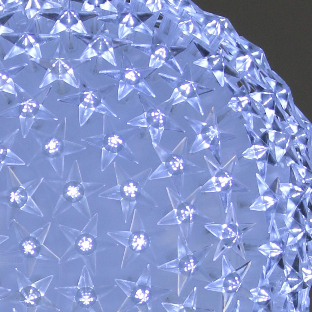LED-Kugel 'Sterne', kaltweiß, ca. Ø 25 cm