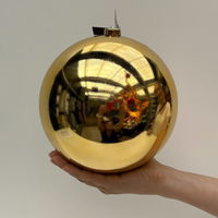 Christbaumkugel, gold, Kunststoff, Ø 20 cm