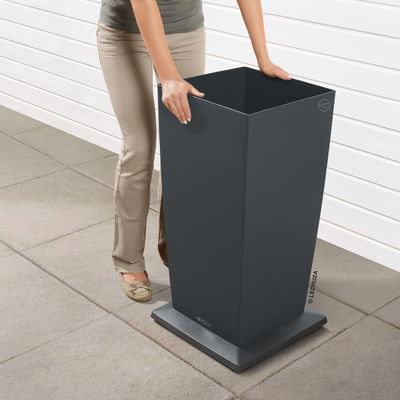 Lechuza Rolluntersatz 'Cubico 40', anthrazit, ca. 41 x 41 x H 4,5 cm