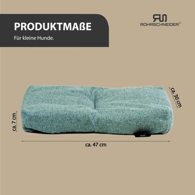 Silvio Design Tierkissen 'Ennie', türkis, Größe 1, ca. 30 x 47 cm