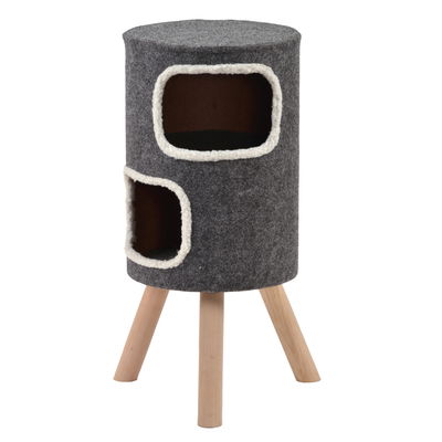 Silvio Design Katzenhaus 'Doubly', natur-grau