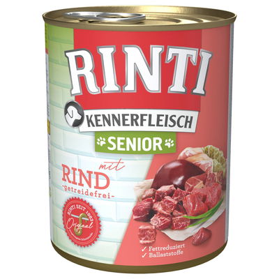 Hundefutter, Finnern Rinti Kennerfleisch Senior, Rind, 800g Hundefutter, Finnern Rinti Kennerfleisch Senior, Rind, 800g