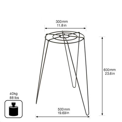 Wagner Pflanzständer, schwarz matt, ca. Ø30 x H60 cm Wagner Pflanzständer, schwarz matt, ca. Ø30 x H60 cm
